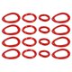 thumbnail image 3 of Anti-Fall Dumbbell Sleeve 16Pcs Non-Slip Dumbbell Protectors Perfect For Home Workout And Gym Sessions Red Color Silicone Material, 3 of 4