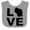 Heather and White, variant on Inktastic Love Wisconsin Boys or Girls Baby Bib