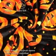 thumbnail image 7 of Halloween Throw Blanket | Orange Pumpkin Fall Fleece Blanket | Soft, Plush, Warm Black Fall Cabin Throw, 100x130 (Pumpkin Halloween), 7 of 7