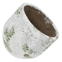 LULULION Retro Cement Flower Pot Grey Strong Sturdy Home Plant Container