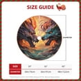 thumbnail image 2 of Sikiie Colorful Wave Dragon Head Nativity Christmas Tree Skirt, Jesus Christian Winter Holiday Tree Mat Decoration(30-48IN)36", 2 of 6