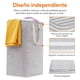 thumbnail image 2 of Cesto para Ropa| Cesto de Ropa Grande Plegable e Impermeable con Asas Extensibles | Se Mantiene en Pie y es Fácil de Transportar | para Ropa, Toallas y Juguetes, Gris, 80L, 3 paquetes, 2 of 8
