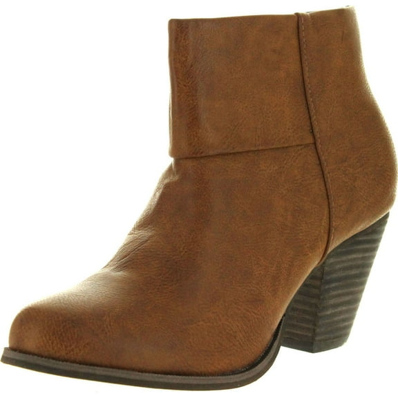 Reneeze Womens Baba-03 Fashion Comfy Stacked Chunky Heel Side Zipper Ankle Bootie