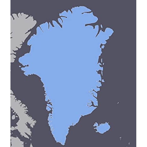 Mapa GPS de Islandia, Groenlandia y las Islas Feroe para Garmin