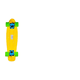 thumbnail image 4 of Mini Patineta Estilo Penny Malubero Tabla Skate Amarillo, 4 of 4