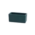 thumbnail image 1 of Macetero Rectangular de cerámica con bandeja, artículos for macetas pequeños perforados de escritorio de oficina, verde, Simple, escandinavo, suculento, 1 of 9