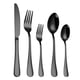 thumbnail image 1 of Cuchillos, Tenedores, Cucharas, Juego De Cubiertos Occidentales De Acero Inoxidable, Cuchillos, Cucharas Y Tenedores (5 Piezas, Negro), 1 of 1