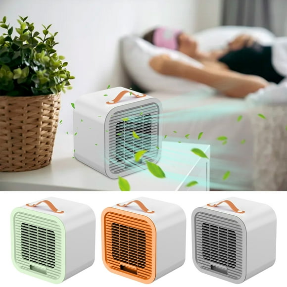Ventilador portátil de sobremesa con refrigeración por agua con hielo • Ventilador de oficina de 3 velocidades alimentado por USB • Aire acondicionado personal con depósito de agua