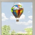 thumbnail image 4 of Hot Air Balloon Hanging Solar Lantern Outdoor Waterproof with Flickering Flame Gifts for Women Grandma Mom Glass Hanging Solar Lights Decorative for Outside Wall Front Porch Yard Garden Fence, 4 of 4