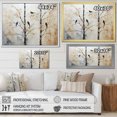 thumbnail image 4 of Designart "Monochromatic Birds Silhouette III" Landscape Trees Wall Art Living Room, 4 of 7