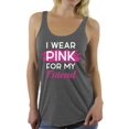 thumbnail image 1 of Awkward Styles Breast Cancer T-Shirt I Wear Pink For My Friend Racerback Tank Tops, 1 of 4