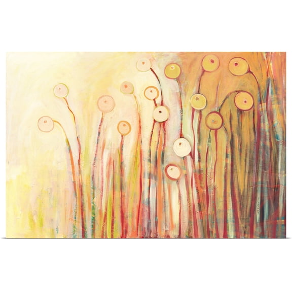 Great BIG Canvas | "Dreaming of Marmalade in the Poppy Garden" Art Print - 24x16