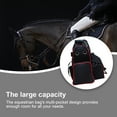 thumbnail image 4 of Transemion Equestrian Backpack Waterproof Horse Riding Oxford Cloth Breathable Bag Built-in Rain Cover Adjustable Shoulder Strap, 4 of 6