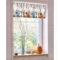thumbnail image 4 of Valances for Windows Fall Thanksgiving Rod Pocket Cafe Window Treatments Valance Curtains for Kitchen Bathroom Laundry Basement Windows 60"x18", 4 of 6