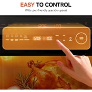OUNIN 25.4QT Steam Air Fryer Toaster Oven , 11-in-1 Convection Combo Countertop Oven with Steam Bake, Air Fry and Roast functions, featuring Stainless Steel Interior, Digital Controls