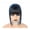 Blue, variant on Human Hair with Bangs for Women Fringe Clip in Bangs Hair Pieces with Thining Hair Thick Hairpieces Adding Extra Hair Extensions