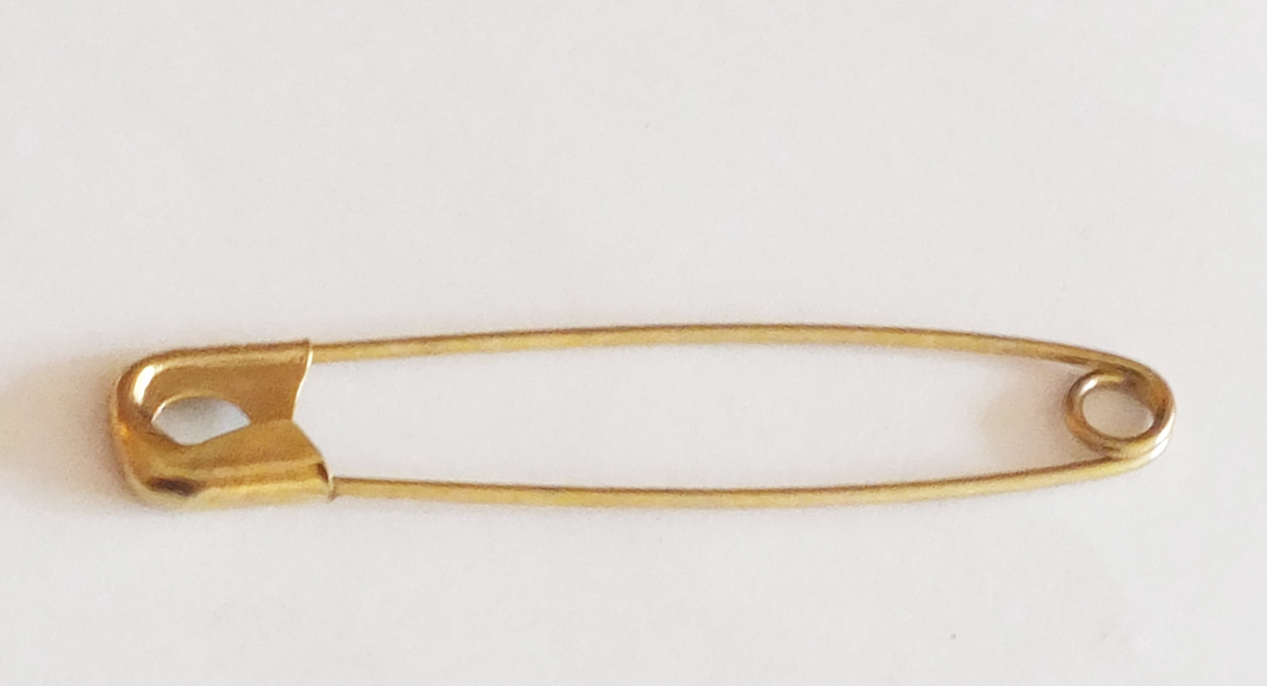 Safety Pins Size 4 (2 1/4") Gold Tone Bulk PK/100 Made in USA