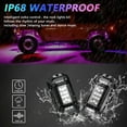 thumbnail image 2 of Lights,Sync With Ip68 Waterproof Suv Atv Utv App Bt 8pcs Led With Function Led With Wide 150° Ip68 With Sync Function 8 Pods Led Sync/ Mode Suv Pods Led 150° Led 150° Wide, 2 of 7
