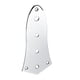 thumbnail image 3 of Placa de control para bajo de jazz cromado Yuyangstore licencia de Control de material acero de 4 Orificios para Piezas de Guitarra Accesorios, 3 of 6