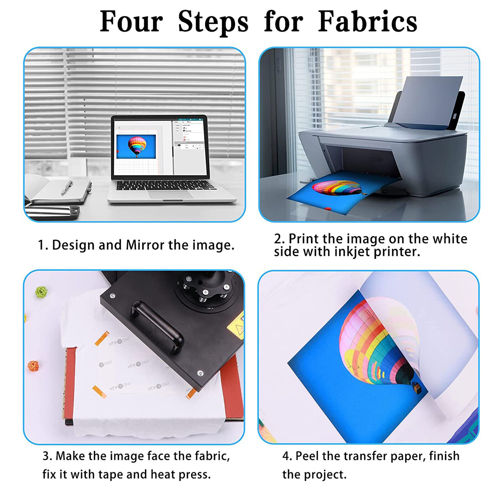 HTVRONT 8.5 x 11 Inch Sublimation Paper, 150 Sheets photo 3