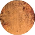 thumbnail image 1 of Ahgly Company Indoor Round Oriental Orange Industrial Area Rugs, 7' Round, 1 of 4
