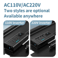 thumbnail image 5 of 200W Car Inverter DC 12V to AC 110V Inverter PD QC3.0 4USB Ports Dual Car Power Inverter Adapter, 5 of 6