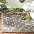 thumbnail image 2 of Safavieh Courtyard Archimedes Geometric Indoor/Outdoor Area Rug, Anthracite/Beige, 2' x 3'7", 2 of 9