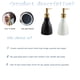 thumbnail image 5 of Dispensador de jabón dorado para encimera de baño, dispensador de jabón de cerámica blanca para fregadero de cocina, dispensador de jabón de manos moderno con bomba dorada para ducha de, 5 of 8