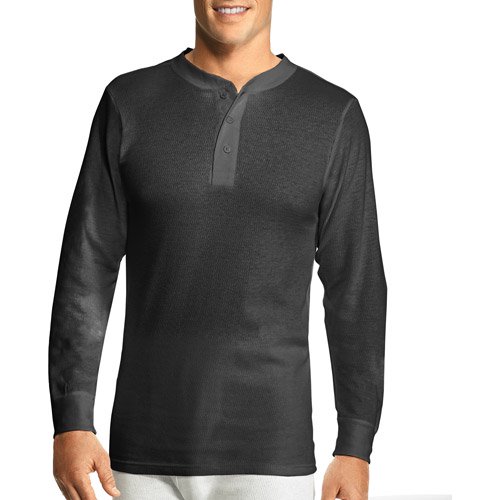 Hanes Men's XTemp Thermal Underwear Henley