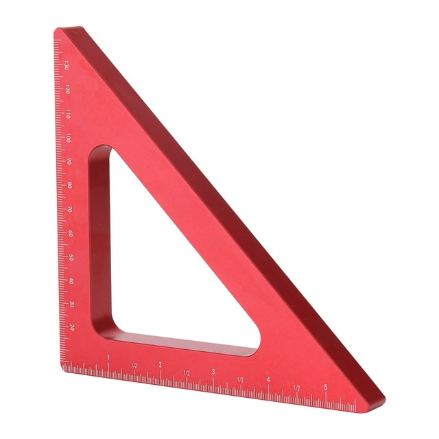 Amdohai Woodworking Triangles Ruler Aluminum Alloy Height Ruler Metric Inch Height Ruler Woodworking Square Measuring Tools Kit