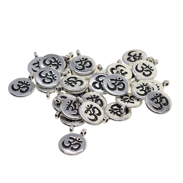 30 piezas colgante colr Yoga Jewellry halzgos , OM BLESIY Colgantes de encantos de yoga