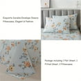 thumbnail image 5 of Lanpei Floral Vintage Bed Sheets Set 4Pcs Cal King, 100% Cotton Aesthetic Garden Style Deep Pocket Fitted Sheet Set Shabby Flower Farmhouse Bedding Set (1 Flat Sheet, 1 Fitted Sheet, 2 Pillowcases), 5 of 8
