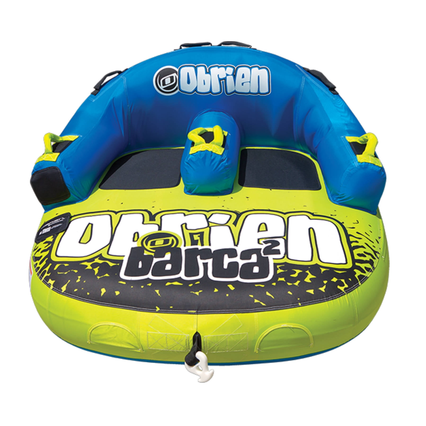 Details about   Airhead Mach 2 Inflatable 2-Rider Cockpit Towable Tube and 12V Portable Air Pump 