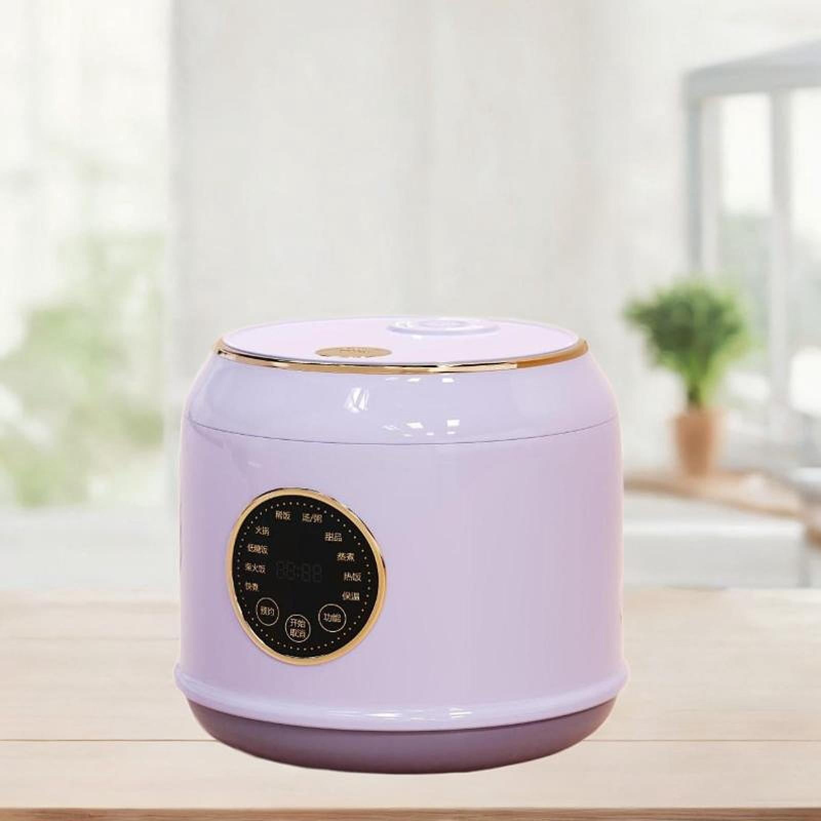 Fancyes Digital Rice Cooker Auto Keep Warm 2L 7 Cooking Function for Pasta Eggs Soup
