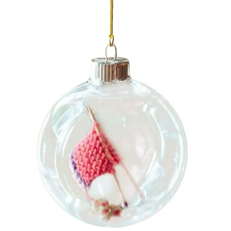 

Knitted Christmas Ornament Knitted Gift Decoration Pendant Cartoon Pendant Home Vehicle Backpack Pendant Pendant Gift Party Supplies Hanging Crystals for Car Wooden Bead Garlands Stained Glass Panels