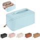 thumbnail image 1 of Travel (Blue)Makeup Bag, Travel Large Capacity Makeup Bag, with Handle and Divider, Waterproof PU for Women Toiletry Storage Bag Multifunction Organi, 1 of 5