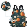 thumbnail image 5 of FORMRS Women's Travel Backpack Purse Anti-Theft Hidden Pockets Casual Shoulder Bag, Blue Floral Oranges, 5 of 7