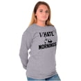 thumbnail image 5 of I Hate Mornings Sleeping Panda Long Sleeve TShirt Men Women Brisco Brands S, 5 of 6