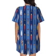 thumbnail image 6 of Daiia Cute Fish Pattern Womens Pajama Sets Short Sleeve Pajamas for Women Sets Soft Lounge Sets Casual Round Neck Sleepwear PJS-4X-Large, 6 of 7