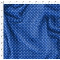 thumbnail image 4 of Soimoi Blue Poly Georgette Fabric Dots & Palm Tree Print Fabric by the Yard 52 Inch Wide, 4 of 5