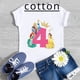 thumbnail image 4 of Camiseta de algodón para fiesta de cumpleaños de niños, disfraz de princesa, para niñas de 1, 2, 3, 4, 5, 6, 7, 8 y 9 años, regalo de cumpleaños de princesa Disney, 4 of 5