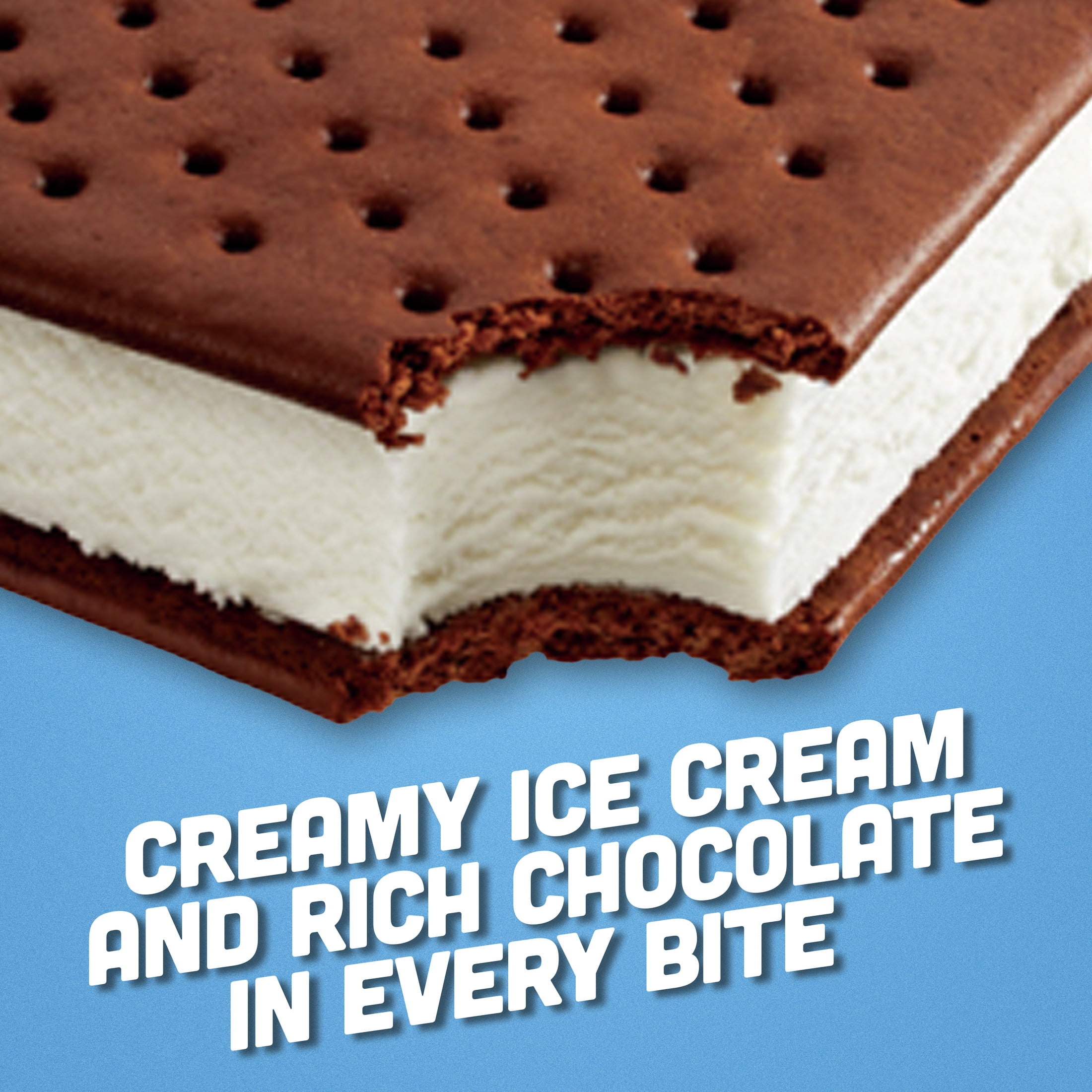 Klondike Classic Vanilla Ice Cream Sandwiches Frozen Desserts, 6 Count