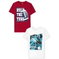 thumbnail image 1 of Camiseta The Children's Place con estampado de manga corta, paquete de 2, 1 of 3