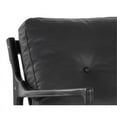 thumbnail image 6 of Sunpan Gilmore 18" Mid-Century Leather and Wood Lounge Chair in Black, 6 of 8