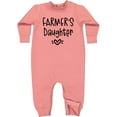 thumbnail image 2 of Inktastic Farmer's Daughter Heart Design Baby Fleece Romper, 2 of 4