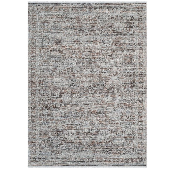 Woven Trends Eurans Area Rug 600 61275 Coretz Brown, 2' x 3' Modern Transitional Design, Machine-Made Polypropylene Rug, Soft Durable Low-Pile for Living Room, Bedroom & Dining Floor Carpet