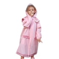 thumbnail image 2 of UACY Kids Raincoat for Boys Girls, Waterproof Rain Jacket with Hood for School & Outdoor Play (Pink, 2-4 Years), 2 of 4