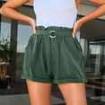 thumbnail image 3 of Casual Shorts for Women Elastic High Waist Loose Lightweight Waistband Summer Shorts with Pockets, 3 of 6