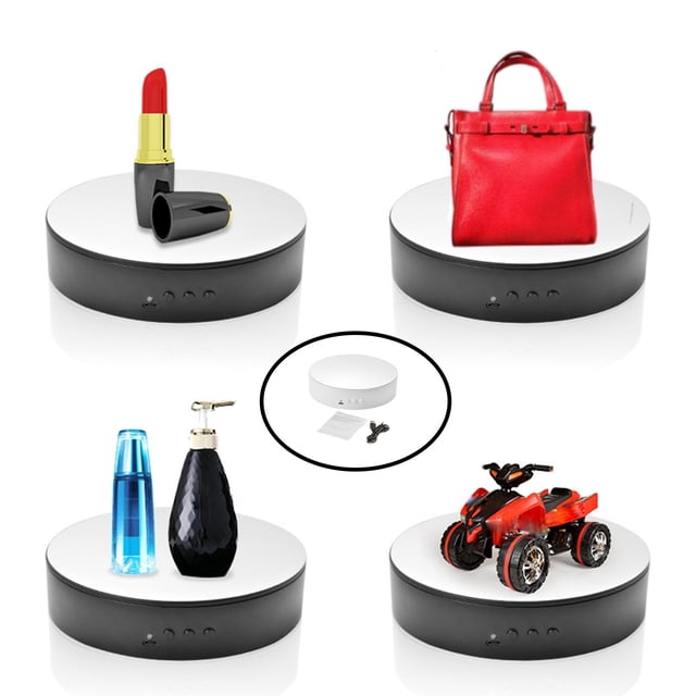 Soporte de pantalla giratorio motorizado Hugo 360 grados 2 velocidades para teléfono blanco