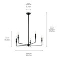 thumbnail image 4 of Kichler Lighting - Alvaro - 5 Light Chandelier-19.25 Inches Tall and 30.25, 4 of 7